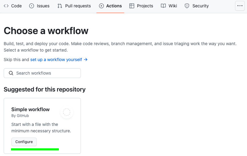 GitHub action