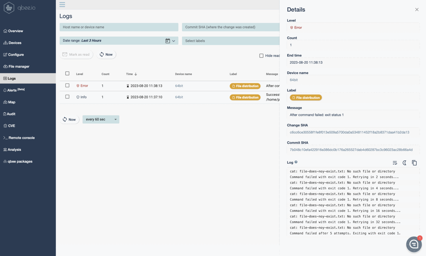 !output-retry-script