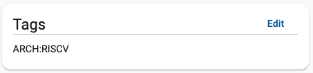 Tags edit