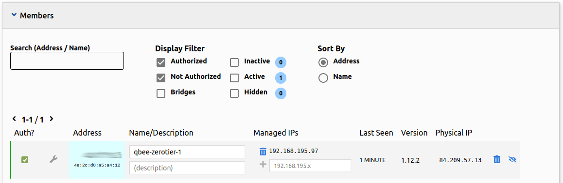 ZeroTier UI is ready